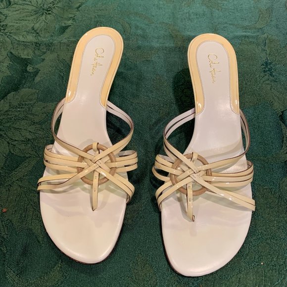 Cole Haan Low-Heel Strappy Thong Slide Sandals 11B - Picture 2 of 5